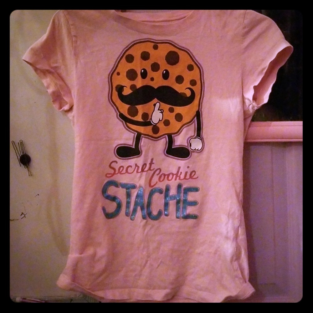 Girls pink cookie t-shirt